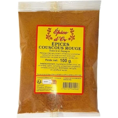 Afbeelding van Rode Couscous Specerij, 100 g, goudkruid, 100% natuurlijk, zonder additieven, kunstmatige aroma&#039;s, conserveringsmiddelen