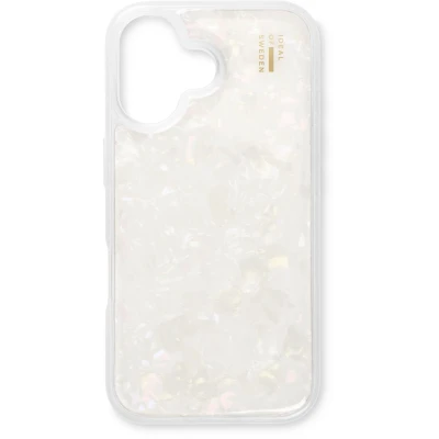Afbeelding van iDeal of Sweden Pearlised Case geschikt voor iPhone 16 Plus White