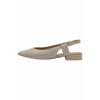 Afbeelding van s.Oliver Slingback ballerina ́s, Dames, Maat: 37, Champagne glit Textiel