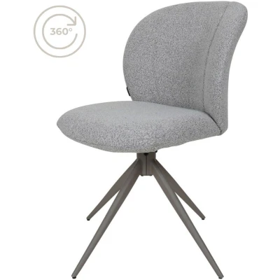 Afbeelding van Home67 Eetkamerstoel Cosmo Bouclé Champagne