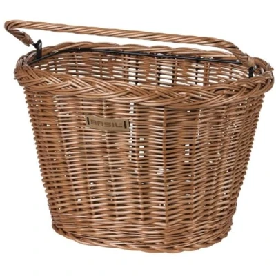Afbeelding van Basil Bremen Wicker KF Fietsmand Voor Riet Bruin