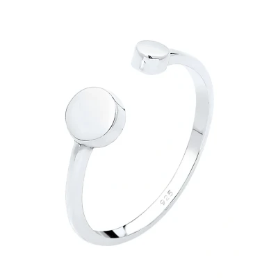 Afbeelding van Elli Kreis GEO LOOK Verstellbar Offen Ring, Dames, Maat: 54, Silber