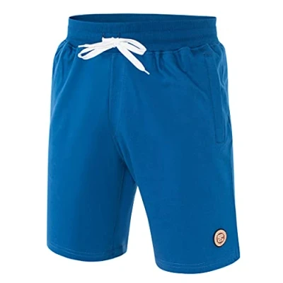 Afbeelding van IMAKO Korte shorts voor heren, shorts, bermuda heren met zijzakken en ritssluiting, thuis vrije tijd, comfortabele zomerbroek in klassieke kleuren, M 6XL, Blauw