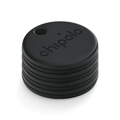 Afbeelding van Chipolo One Spot Bluetooth zoeker, compatibel met de Apple Find My app (alleen voor iOS) (bijna zwart) 4 stuks