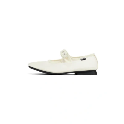 Afbeelding van Camper CASI MYRA Ballerina&#039;s met enkelbandjes, Dames, Maat: 41, Weiß natural Textiel