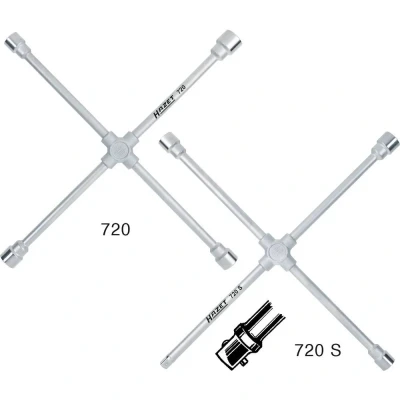 Afbeelding van HAZET 720 30 Kruissleutel Chroom vanadium staal sup15/supsub16/subx1, 24, 27, 30, 32