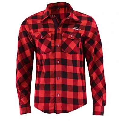 Afbeelding van PROANTI Aramid motorshirt met beschermers, Rood