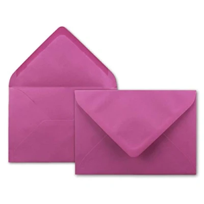 Afbeelding van NEUSER enveloppen 80 g/m² B6 175 x 125 mm zelfklevende 50 Candy Pink