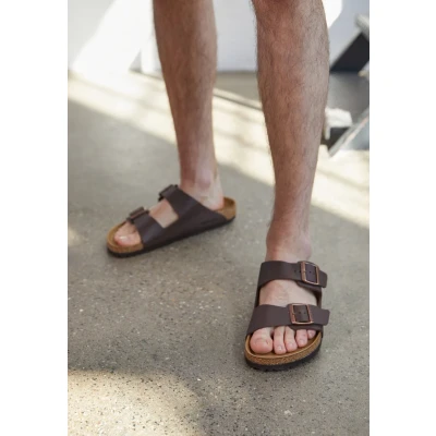 Afbeelding van Birkenstock Arizona Narrow FIT Muiltjes, Maat: 39, Dunkelbraun Kunststof