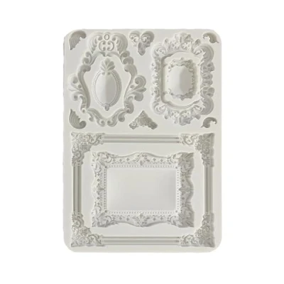 Afbeelding van Stamperia Brocante Antiques Silicon Mould A5 Frames (KACMA514)