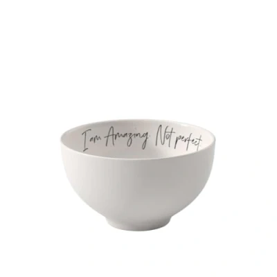 Afbeelding van Villeroy &amp; Boch Statement kom Amazing not perfect 14 x 8 cm, slakom van wit porselein