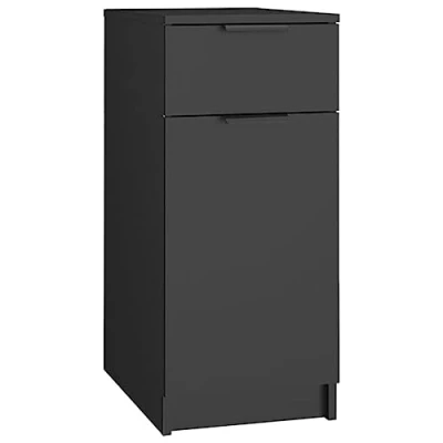 Image de vidaXL Armoire de bureau noir 33,5x50x75 cm bois d&#039;ingénierie811503