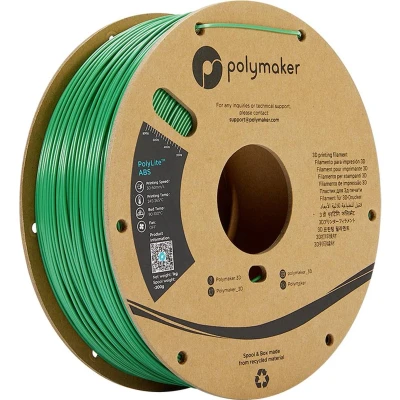 Afbeelding van Polymaker PE01005 PolyLite Filament ABS kunststof Geurarm 1.75 mm 1000 g Groen 1 stuk(s)