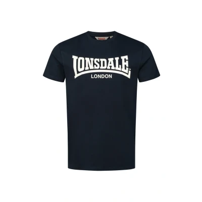 Afbeelding van Lonsdale Normale Passform Fulwood Tshirt print, Heren, Maat: XL, Dark navy ecru