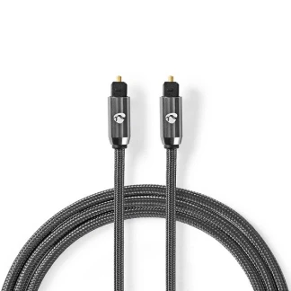 Afbeelding van Optische kabel Nedis 2 meter (Toslink, Verguld)