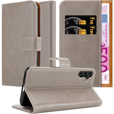 Afbeelding van Cadorabo Hoesje geschikt voor Samsung Galaxy A13 5G in CAPPUCCINO BRUIN Beschermhoes met magnetische sluiting, standfunctie en kaartvakje Book Case Cover Etui