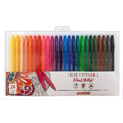 Afbeelding van Set Viltstiften Alpino Color Experience Dual Artist Dubbelzijdig 24 Onderdelen
