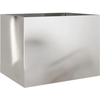 Afbeelding van Plantenbak 62x47x46 cm roestvrij staal zilverkleurig