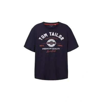 Afbeelding van Tom Tailor Plus Size T shirt met logoprint
