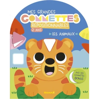 Afbeelding van LES ANIMAUX MES GRANDES GOMMETTES REPOSITIONNABLES