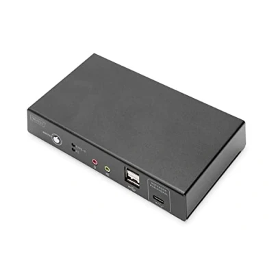Afbeelding van Digitus DS 12901 KVM switch 2 poorten HDMI Toetsenbord, USB 1920 x 1080 Pixel, 1200 1280 1440 2560