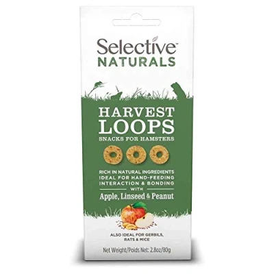 Afbeelding van Supreme Selective Naturals Harvest Loops Knaagdiersnack 80 g