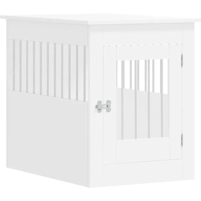 Afbeelding van Hondenbench 55x80x68 cm bewerkt hout wit