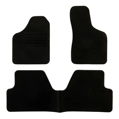 Afbeelding van DBS 1763183 Automatten Op maat gemaakt Autovloermatten 3 delig Antislip Zwarte Tapijt 900 g/m² Fluwelen afwerking Serie Star