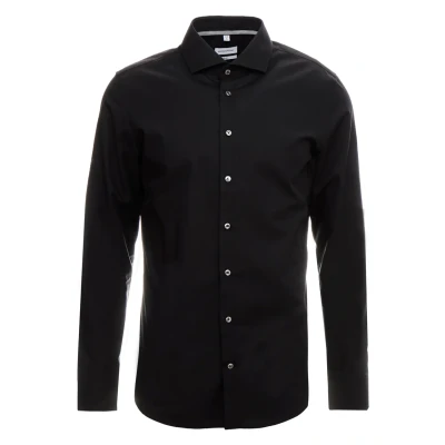 Afbeelding van Seidensticker SLIM Business KENT Zakelijk overhemd, Heren, Maat: 39, Schwarz