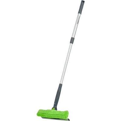 Afbeelding van Amazon Basics DS2941S raamwisser uittrekbaar met draaikop, groen/zilver/zwart