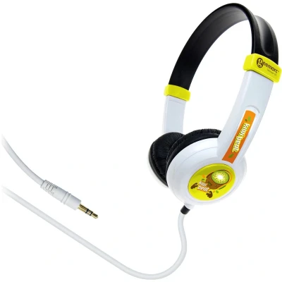Afbeelding van Geemarc KIWIBEAT Over Ear koptelefoon Kinderen Kabel 5 kleurig, Groen, Oranje, Zwart, Wit Lichtgewicht, Volumeregeling, Headset