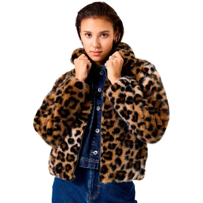Afbeelding van Garcia Winterjas, Dames, Maat: XS, Leopard