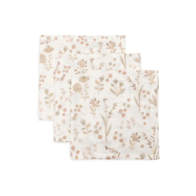 Afbeelding van Jollein Hydrofiel Monddoekje 31x31cm Bloomy 3 Stuks