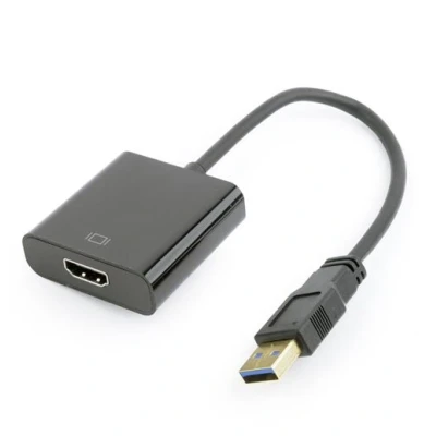 Image de Gembird a usb3 hdmi 02 usb noir adaptateur et connecteur de câbles