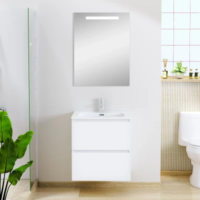 Afbeelding van Xellanz Sephia badmeubel compleet met LED spiegel 60 cm mat wit