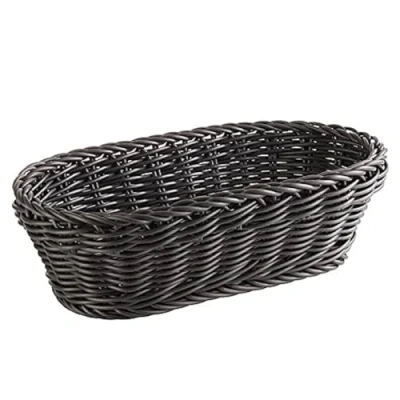 Afbeelding van APS Baguettemand ovaal &quot;PROFI LINE&quot; mand van polypropyleen afmetingen: 28 x 16 cm / hoogte: 8 kleur: zwart