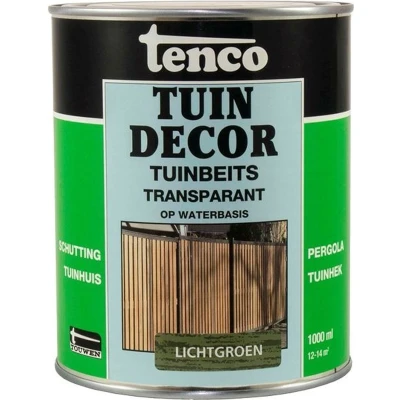 Afbeelding van Tenco Tuindecor Transparant 1 ltr lichtgroen Buiten onderhoud