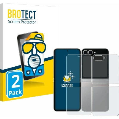 Afbeelding van BROTECT Screenprotector voor Samsung Galaxy Z Flip6 (Voor+Achter) Folie Beschermfolie matte (2 Stuks)