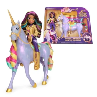 Image de Poupée avec Licorne à Fonctions Spin Master Wildstar Unicorn Academy