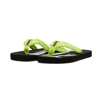 Afbeelding van PUMA Epic Flip V2 Ps Teenslippers voor kinderen, uniseks, Lime POW zwart White, 31 EU, BLACK WIT