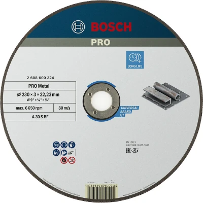 Image de BOSCH 2608600324 disque à tronçonner droit Expert pour métal A 30 S, 230 x 3 mm