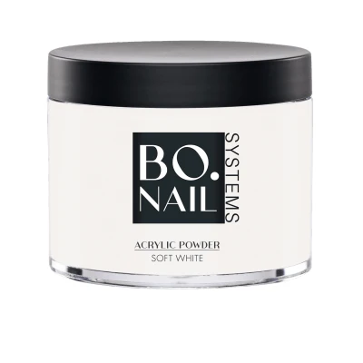 Afbeelding van BO.NAIL Acryl poeder Soft White (100 gr) Wit