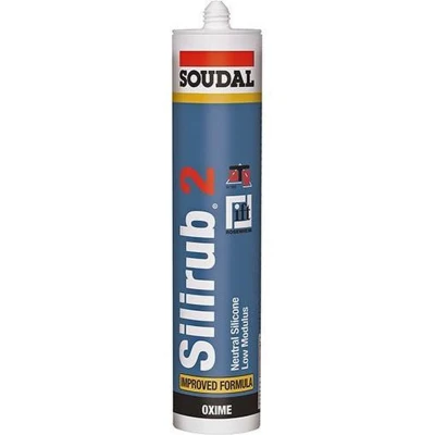 Afbeelding van Soudal Silirub 2 Zwart 310 Ml 102393