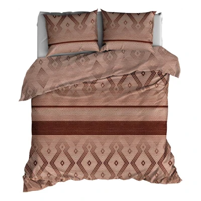 Afbeelding van Satin d&#039;Or Baltimore Dekbedovertrek Lits jumeaux 240x200/220 cm + 2 kussenslopen 60x70 Roest
