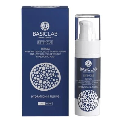 Afbeelding van Esteticus serum met 10% trehalose. 5% SNAP 8 peptide en laag moleculair hyaluronzuur 30ml