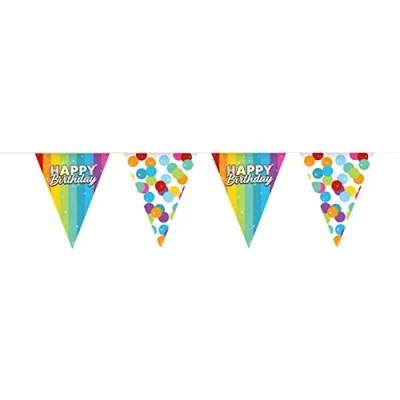 Afbeelding van Folat Vlaggenlijn Rainbow Bday 6 meter