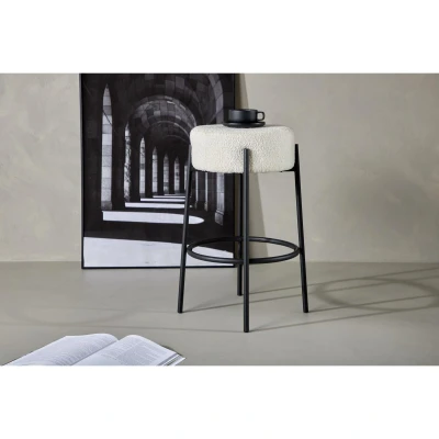 Afbeelding van Soko barkruk 56 cm boucle wit