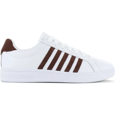 Afbeelding van K SWISS Court Tiebreak Sneakers laag, Heren, Maat: 44.5, White cappuccino Leer en textiel