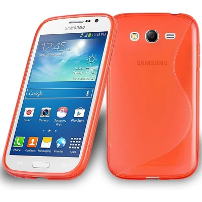 Afbeelding van Cadorabo Hoesje geschikt voor Samsung Galaxy GRAND 3 in INFERNO ROOD Beschermhoes gemaakt van flexibel TPU silicone Case Cover