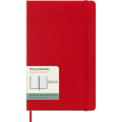 Afbeelding van Moleskine 18 Maanden Agenda 2024/25 Wekelijks Large Harde Kaft Rood